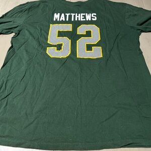 Green Bay Packers Shirt xxl  Clay Matthews Jersey Tee Football Mens